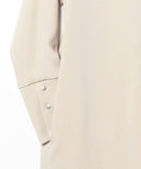 Demi-Luxe BEAMS / クルーネック シャツ型 ワンピース