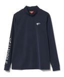 BEAMS GOLF / スリーブラインロゴ 裏起毛 モックネック シャツ