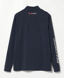 BEAMS GOLF / スリーブラインロゴ 裏起毛 モックネック シャツ