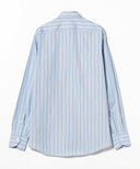 DRAKES × BEAMS F / 別注 オルタネイトストライプ レギュラーカラーシャツ