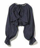 BEAMS BOY / コットン リネン ギャザー ボレロ ロングスリーブ