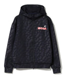 GOLF ORANGE / メンフィス柄 エンボスロゴ フルジップパーカ