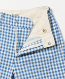 BEAMS BOY / ストレッチ サッカー ギンガム スラックス