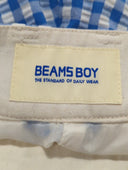 BEAMS BOY / ストレッチ サッカー ギンガム スラックス