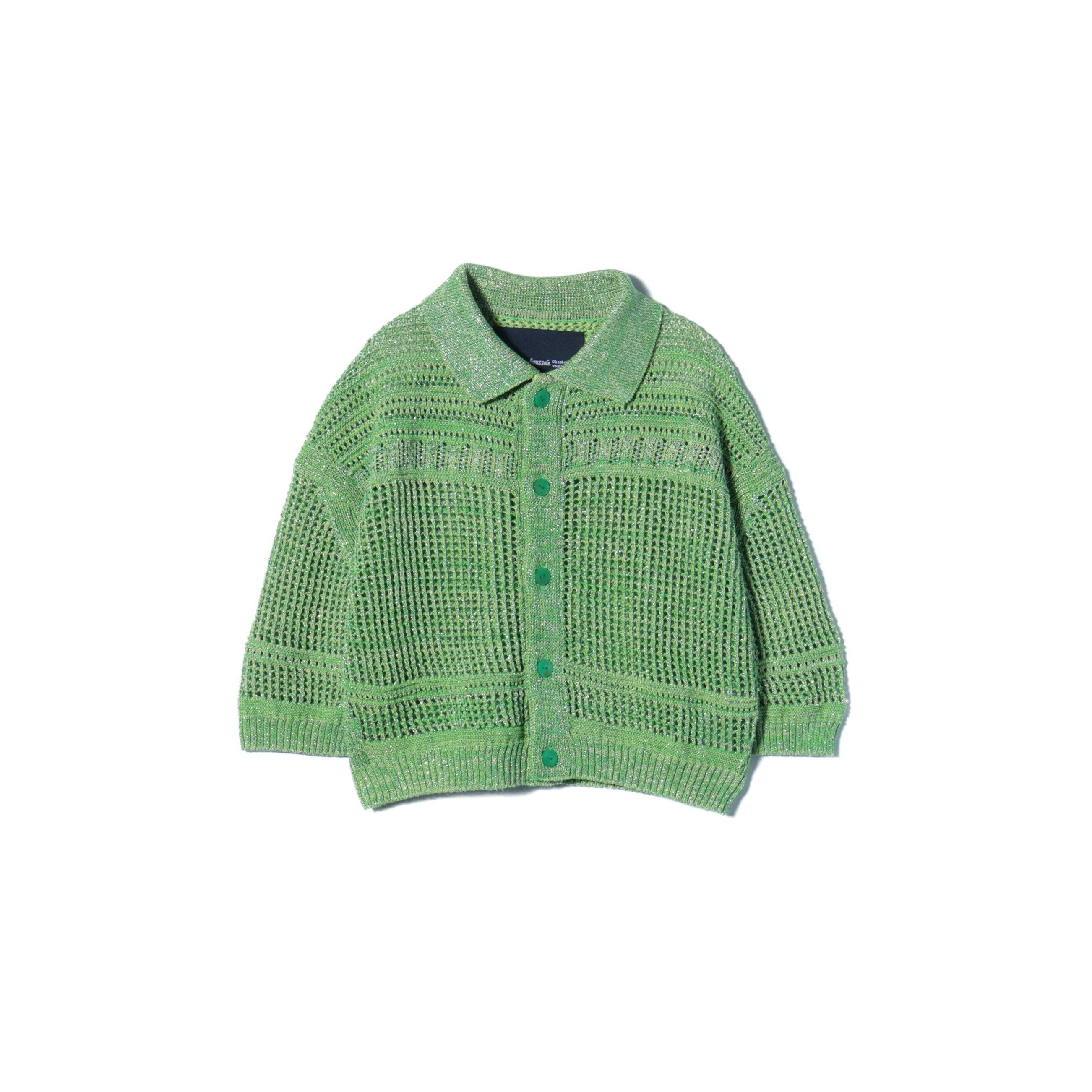 BOUSSOLE / 別注 グリッター ミックス カーディガン / FREE / GREEN