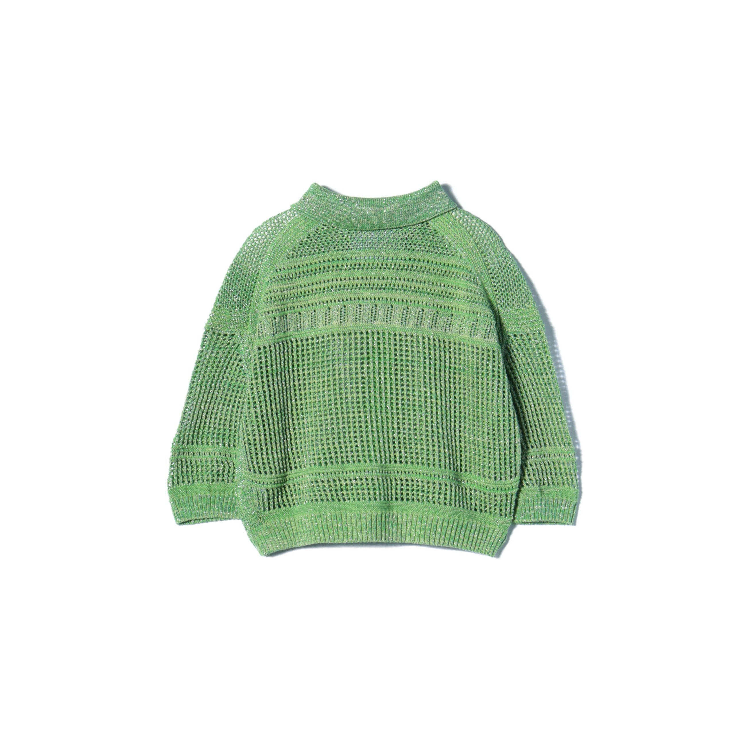 BOUSSOLE / 別注 グリッター ミックス カーディガン / FREE / GREEN