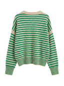 BEAMS BOY / 7ゲージ ボーダー クルーネック ニット