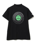 BEAMS GOLF / レコード バッグプリント モックネック シャツ