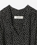 Demi-Luxe BEAMS / ダブルシャーリング ドット ワンピース