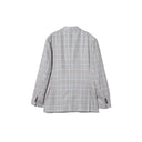 BEAMS F / 3ボタン コットン シルク チェック ジャケット