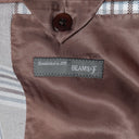 BEAMS F / 3ボタン コットン シルク チェック ジャケット