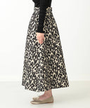 THE IRON / レオパード ジャガード スカート