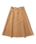 Ray BEAMS / スエード フレア スカート