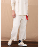 BEAMS BOY / ヘム ステンシル パンツ