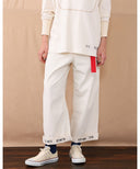 BEAMS BOY / ヘム ステンシル パンツ