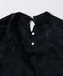 Demi-Luxe BEAMS / ジャカード バックリボン ブラウス