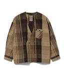 BEAMS LIGHTS / エクストラウーブン チェック カーディガン ジャケット