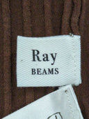 Ray BEAMS / リブ バック リボン ボートネック
