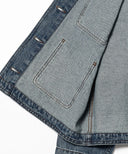 B:MING by BEAMS / ノーカラー リサイクルデニム ジャケット