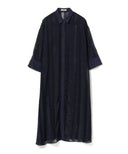 BEAMS LIGHTS / シャドウ ストライプ シャツ ワンピース