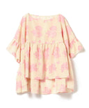 maturely / Flower Jacquard Smock
