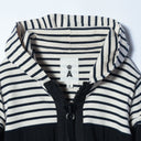 A / ボーダー フルジップ パーカ