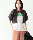 BEAMS BOY / バックトゥフロント コットン ボレロ ショートスリーブ