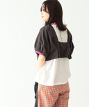 BEAMS BOY / バックトゥフロント コットン ボレロ ショートスリーブ