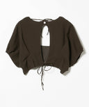 BEAMS BOY / バックトゥフロント コットン ボレロ ショートスリーブ