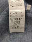 BEAMS LIGHTS / エンブロイド シャンブレー バンドカラー シャツ