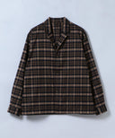 BEAMS LIGHTS / ラペルド チェック シャツブルゾン