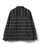 BEAMS LIGHTS / ラペルド チェック シャツブルゾン