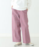 BEAMS BOY / ストレッチ サッカー ギンガムチェック スラックス