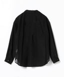 Ray BEAMS / シアー オープンカラー シャツ