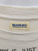 BEAMS BOY / メッセージ プリント Tシャツ