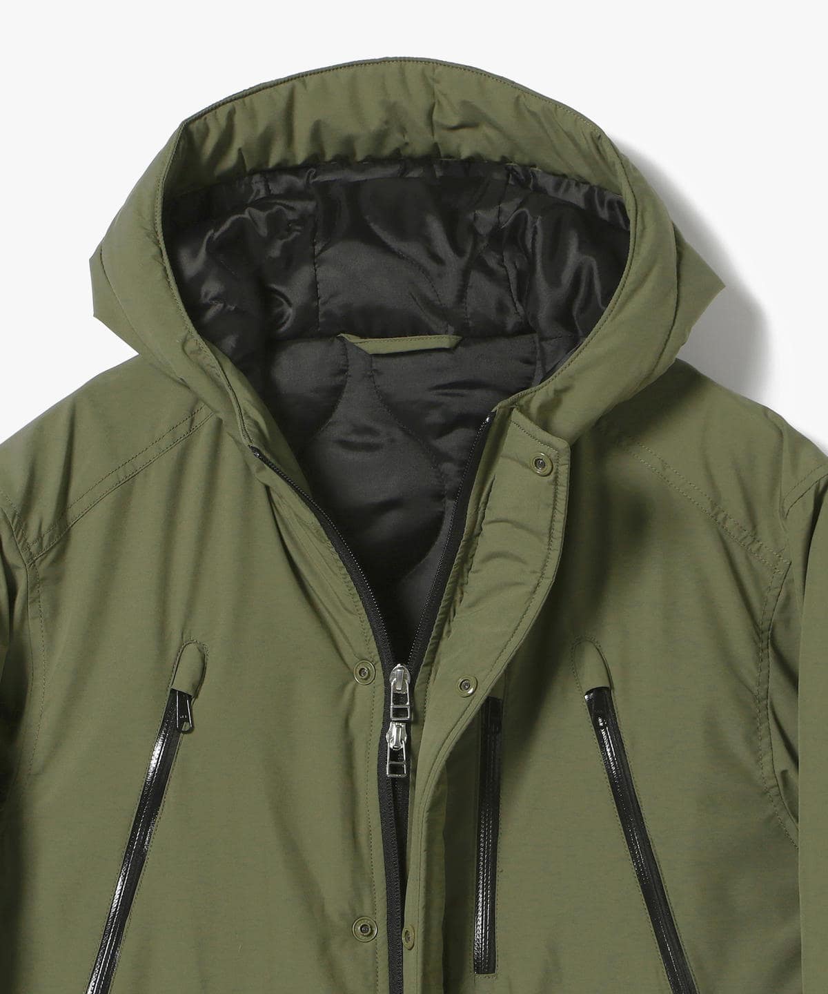 BEAMS LIGHTS / ミノテック(R)中綿 モッズコート / XL(LL) / OLIVE