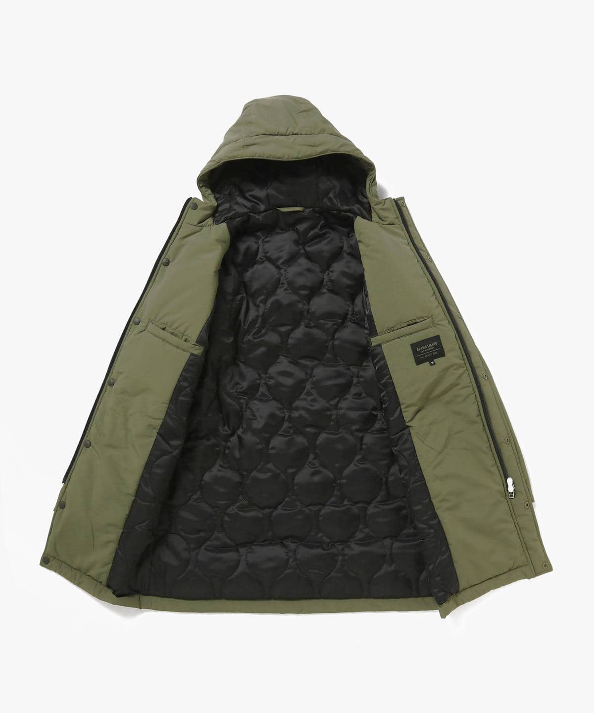 BEAMS LIGHTS / ミノテック(R)中綿 モッズコート / XL(LL) / OLIVE