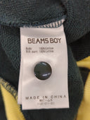 BEAMS BOY / 2トーン スウェット カーディガン