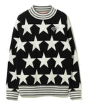 BEAMS GOLF / 星柄 ジャガード ハイネック ニット