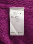 BEAMS LIGHTS / ガゼット ツイード パッチ クルーネックニット