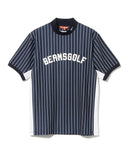 BEAMS GOLF / ストライプ モックネック シャツ
