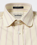 International Gallery BEAMS / カスタムスリム ストライプ ラウンドカラーシャツ