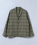 BEAMS LIGHTS / ラペルド チェック シャツブルゾン