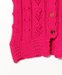 BEAMS BOY / Aran Knit Vest Cardigan