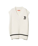 BEAMS GOLF / 『B』ワッペン ニットベスト