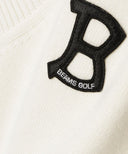 BEAMS GOLF / 『B』ワッペン ニットベスト