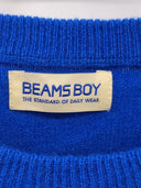 BEAMS BOY / 12ゲージ カシミヤ混 BB刺繍 ニット