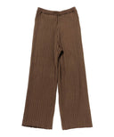 Demi-Luxe BEAMS / ワイドリブ ニットパンツ