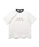 A.P.C. × BEAMS LIGHTS / 別注 RUE MADAME エンブロイダリーロゴ Tシャツ