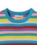 maturely / Rib Multi Lame Boder Knit